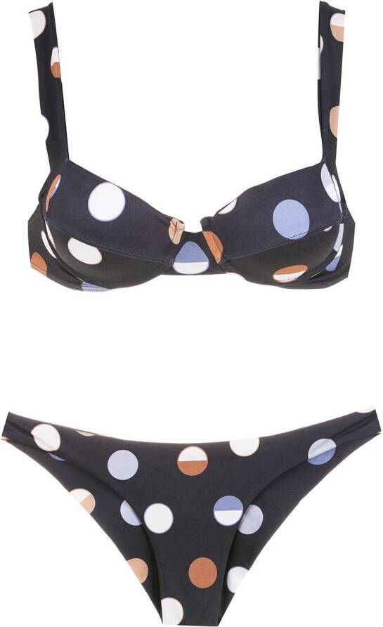 Brigitte Bikini met stippen Blauw