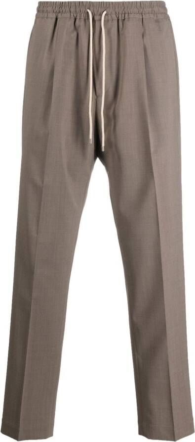 Briglia 1949 Broek met elastische tailleband Beige