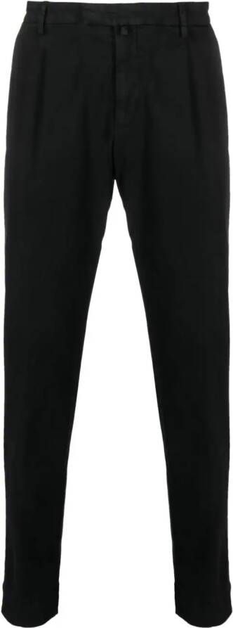 Briglia 1949 Chino met toelopende pijpen Zwart