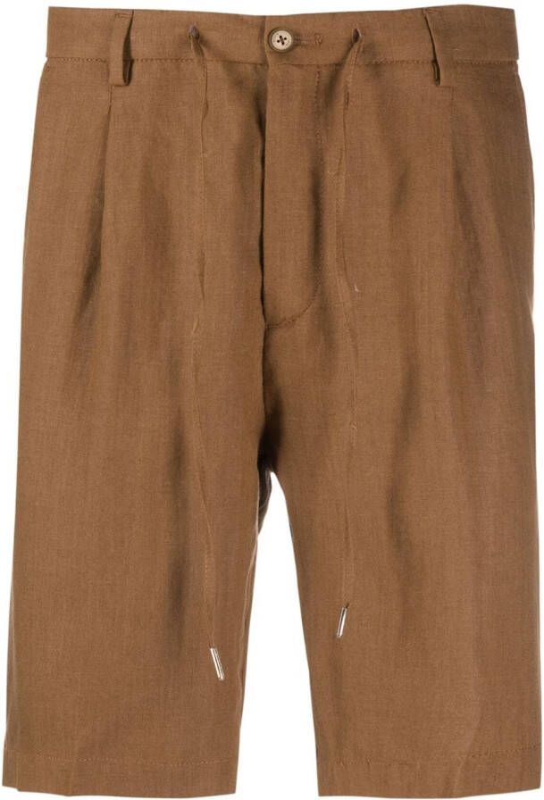Briglia 1949 Shorts met trekkoordtaille Bruin