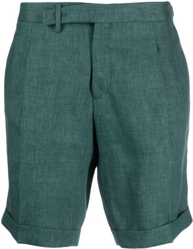 Briglia 1949 Geplooide bermuda shorts Groen