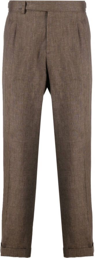 Briglia 1949 Geplooide pantalon Bruin