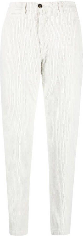 Briglia 1949 Ribfluwelen broek Wit