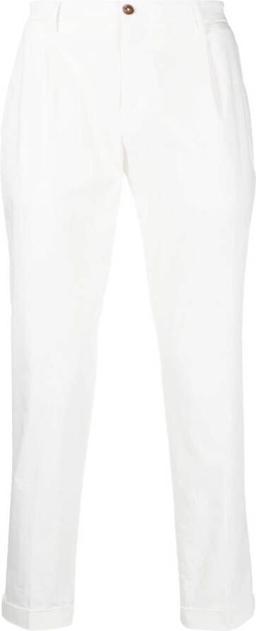Briglia 1949 Pantalon met elastische taille Wit