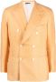 Brioni Blazer met dubbele rij knopen Oranje - Thumbnail 1