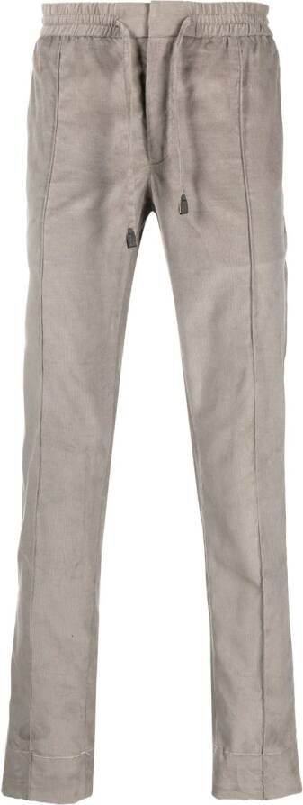 Brioni Broek met trekkoordtaille Grijs
