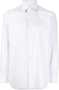 Brioni Katoenen overhemd Wit