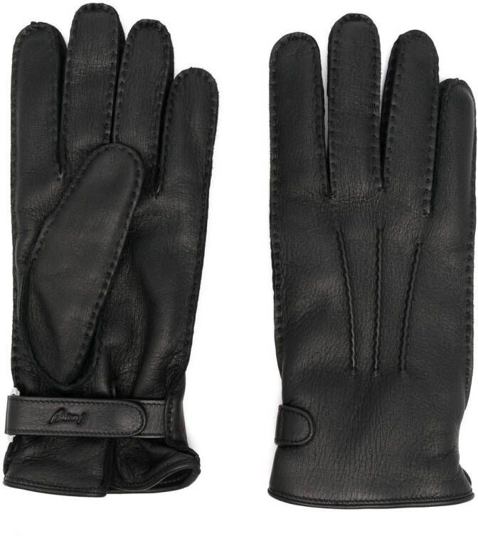 Brioni Leren handschoenen Zwart
