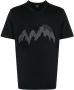 Brioni T-shirt met print Zwart - Thumbnail 1