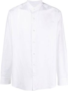 Brioni Overhemd met bandkraag Wit