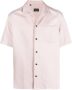 Brioni Overhemd met korte mouwen Roze - Thumbnail 1