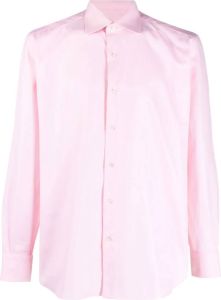 Brioni Overhemd met puntkraag Roze