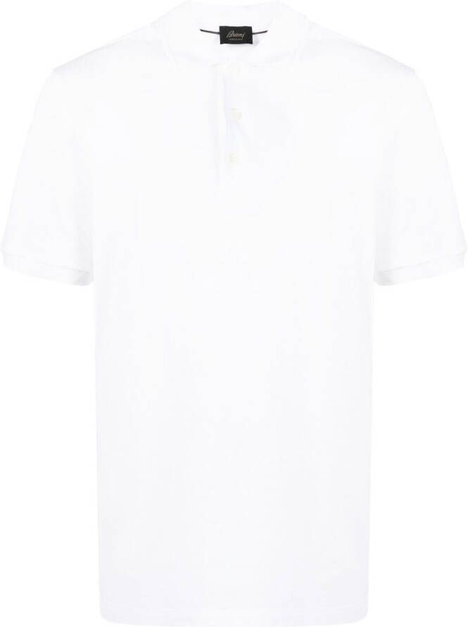 Brioni Piqué poloshirt Wit