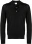 Brioni Poloshirt met lange mouwen Zwart - Thumbnail 1