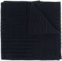 Brioni Ribgebreide sjaal Blauw - Thumbnail 1