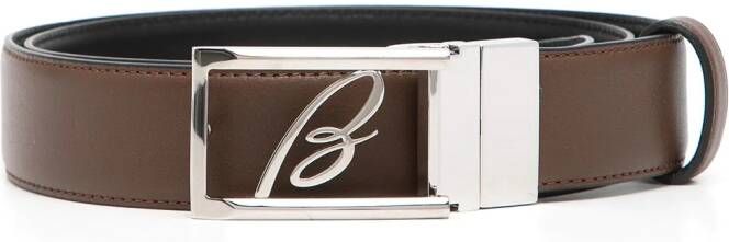 Brioni Riem met logoplakkaat Bruin