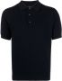 Brioni Gebreid poloshirt Blauw - Thumbnail 1