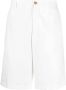 Brunello Cucinelli Bermuda geverfd met katoen Wit - Thumbnail 1