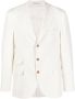 Brunello Cucinelli Blazer met enkele rij knopen Beige - Thumbnail 1