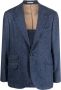 Brunello Cucinelli Blazer met enkele rij knopen Blauw - Thumbnail 1
