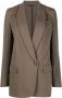Brunello Cucinelli Blazer met enkele rij knopen Groen - Thumbnail 1