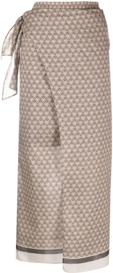 Brunello Cucinelli Blouse met geometrische print C6901