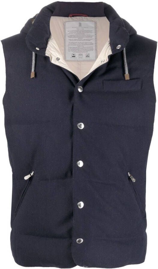 Brunello Cucinelli Bodywarmer Blauw