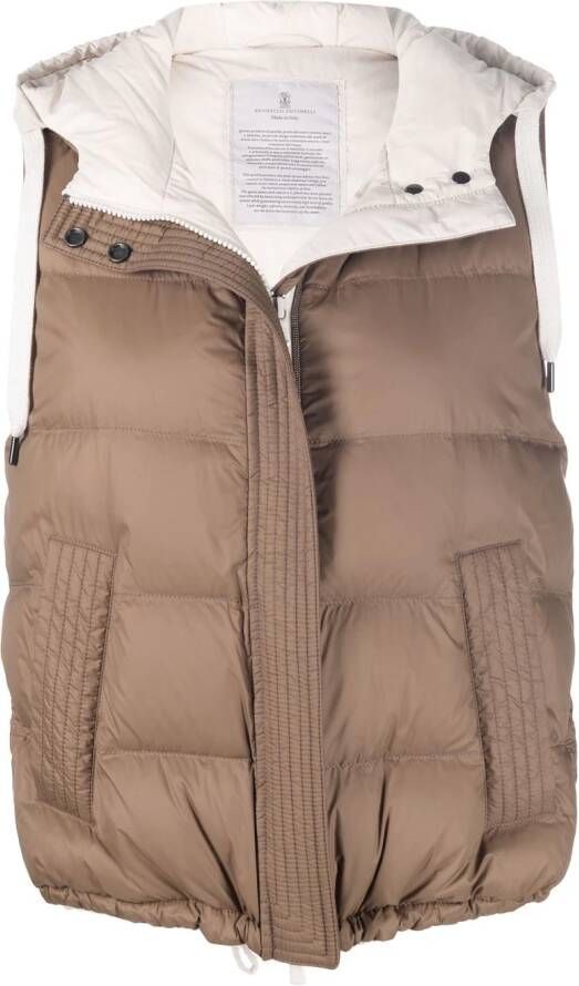 Brunello Cucinelli Bodywarmer Bruin