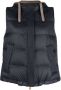 Brunello Cucinelli Bodywarmer met capuchon Blauw - Thumbnail 1