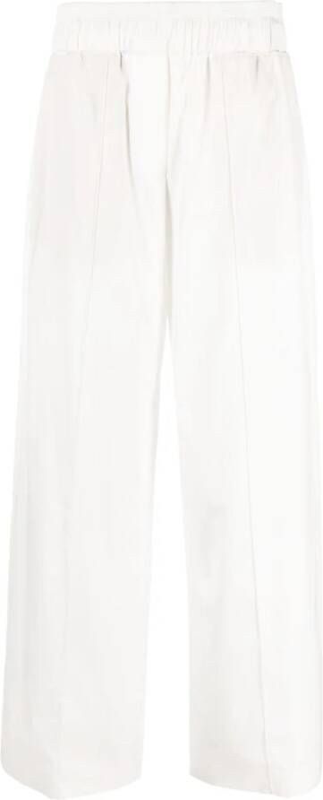 Brunello Cucinelli Broek met afwerking Wit