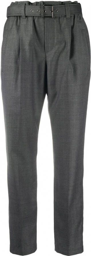 Brunello Cucinelli Broek met ceintuur Grijs