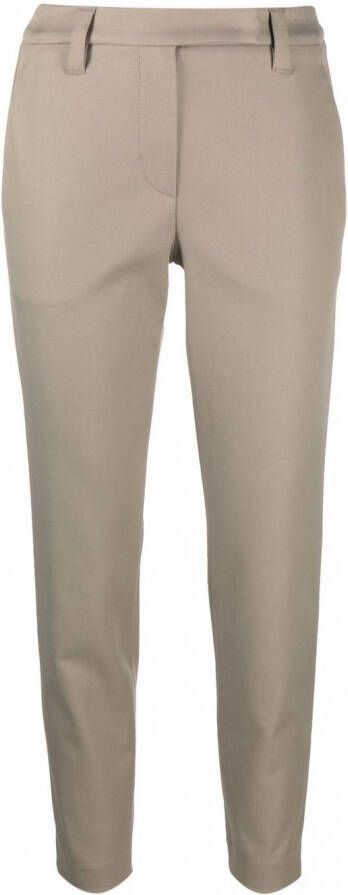 Brunello Cucinelli Broek met elastische taille Groen