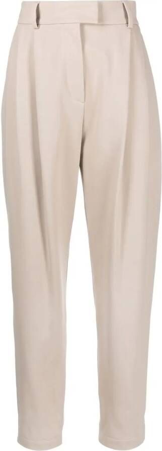 Brunello Cucinelli Broek met geplooid detail Beige