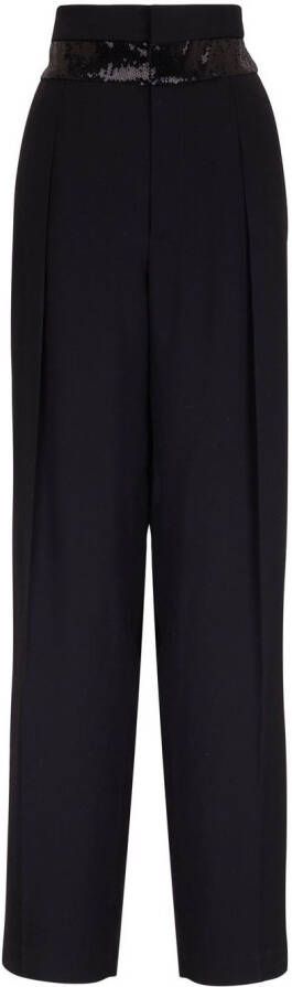 Brunello Cucinelli Broek met pailletten Zwart