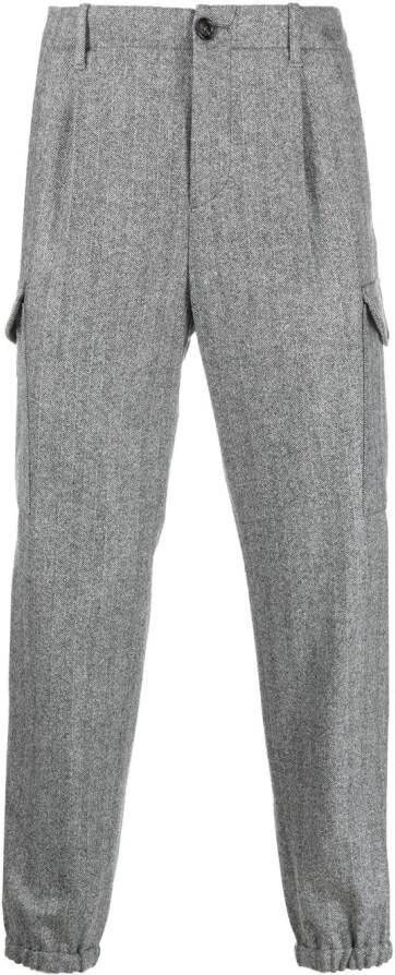 Brunello Cucinelli Broek met rits Grijs