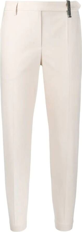 Brunello Cucinelli Broek met toelopende pijpen Beige