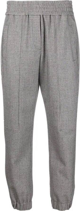 Brunello Cucinelli Broek met toelopende pijpen Bruin