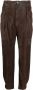 Brunello Cucinelli Broek met toelopende pijpen Bruin - Thumbnail 1