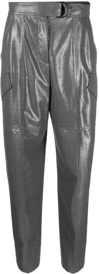 Brunello Cucinelli Broek met toelopende pijpen Grijs