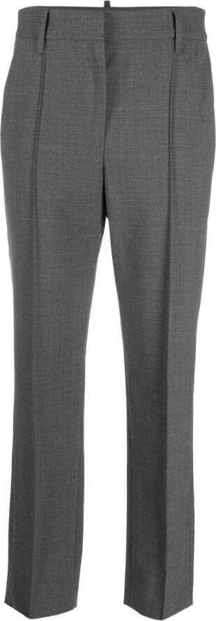 Brunello Cucinelli Broek met toelopende pijpen Grijs
