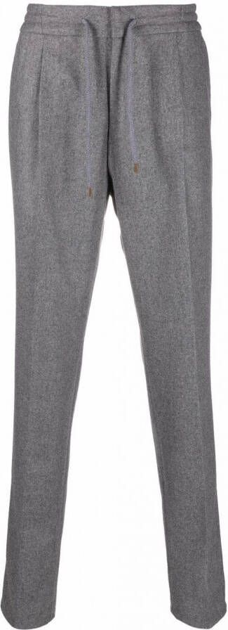 Brunello Cucinelli Broek met trekkoord Grijs