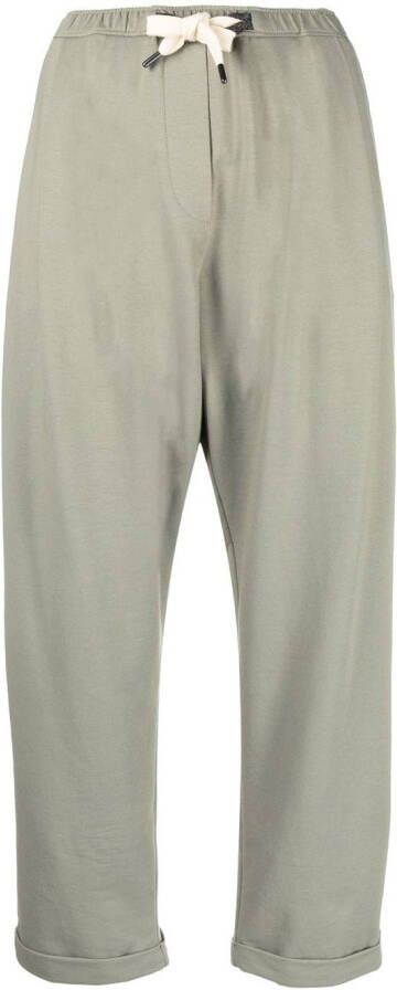 Brunello Cucinelli Broek met trekkoord Groen