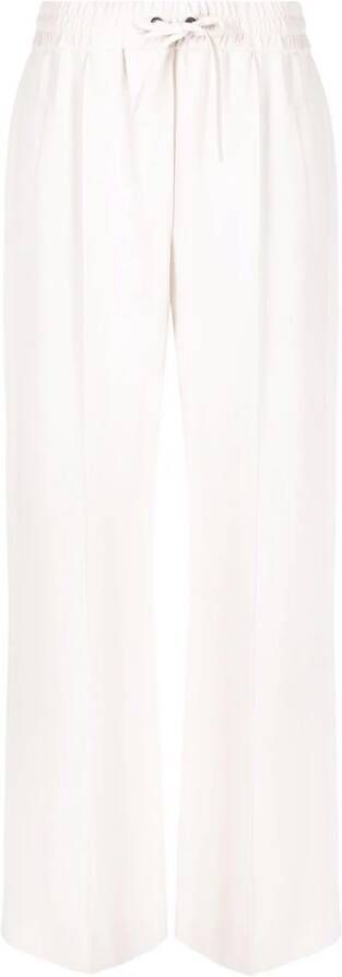 Brunello Cucinelli Broek met trekkoordtaille Wit