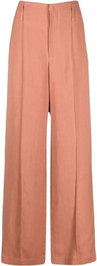 Brunello Cucinelli Broek met wijde pijpen Oranje