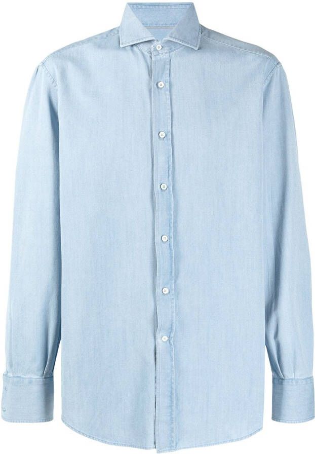 Brunello Cucinelli Button-down overhemd Blauw