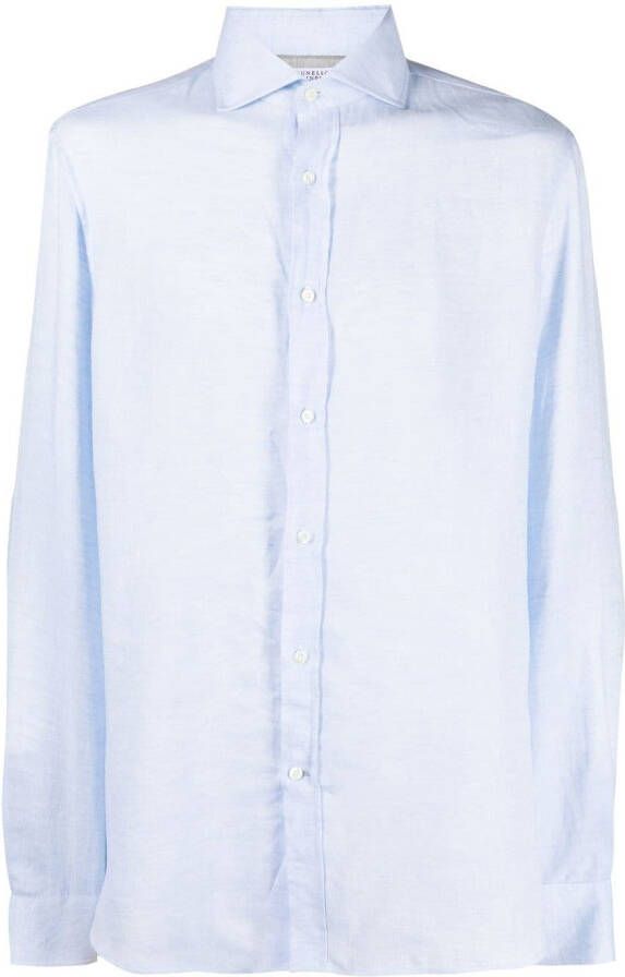 Brunello Cucinelli Button-up overhemd Blauw