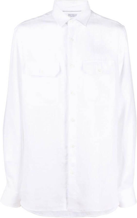 Brunello Cucinelli Button-up overhemd Wit