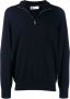 Brunello Cucinelli cashmere half zip sweater Blauw - Thumbnail 1