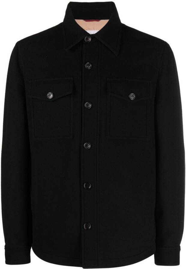 Brunello Cucinelli Kasjmier shirtjack Zwart