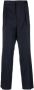 Brunello Cucinelli Chalk-Stripe virgin-wool tailored trousers Blauw - Thumbnail 1